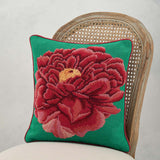 Dark Peony Cushion