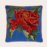 Red Chinese Peony Cushion