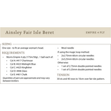 Ainsley Fair Isle Beret