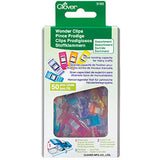 Clover Wonder Clips Assorted Colours 50 pcs 3183