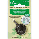 Clover Thread Cutter Pendant Antique Silver 454