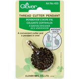Clover Thread Cutter Pendant Antique Gold 455