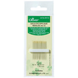 Clover Gold Eye Applique Needles No. 10