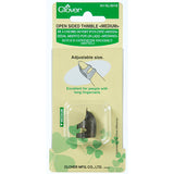 Clover Open Sided Adjustable Thimble Medium
