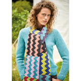 Contrast Zig Zag Scarf Kit- Kaffe Fassett's Felted Tweed