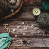 Knitpro Mindful Sterling Silver Plated Chakra Stitch Markers